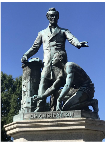 [Figure 3.4] Unknown, 1876 Emancipation Memorial, 2021, Photograph, Washington DC, 